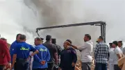 السيطرة على حريق في مصنع ملابس بقرية دير أبو حنس في المنيا دون إصابات