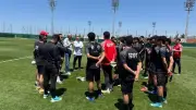 وليد درويش يحفز لاعبي الناشئين قبل مواجهة إثيوبيا في أمم أفريقيا
