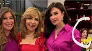 ظهور دينا طلعت في عيد ميلاد لميس الحديدي يثير الجدل