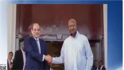 المياه ومكافحة الإرهاب يتصدران محادثات السيسي وموسيفيني