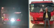 ضبط سائق نقل لتركيبه كشاف يعيق الرؤية على الطريق السريع