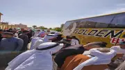 لحظات مؤثرة.. محافظ شمال سيناء يودع حجاج الجمعيات الأهلية قبل سفرهم