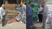 ضبط مصنع أعلاف غير مرخص بمنطقة بياض العرب الصناعية في بني سويف