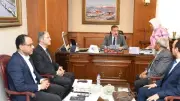 محافظ بورسعيد يبحث التعاون مع وفد هيئة تعاونيات البناء والإسكان