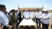 وزير السياحة يتفقد مشروع ترميم الصرح الأول بمعبد الرامسيوم