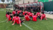 منتخب الناشئين يؤدي مرانه الأخير قبل مواجهة تونس في كأس أمم إفريقيا