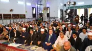 مفتي الجمهورية يؤدي صلاة الجمعة بمسجد عبد الحليم محمود احتفاء بذكرى مولده