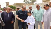 محافظ المنيا يفتتح المسجد الشرقي بنزلة الدليل ببني مزار