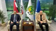 أبو ريدة يستقبل وزير الشباب والرياضة الجزائري في اتحاد الكرة