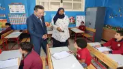 محافظ المنوفية يتفقد لجان امتحانات صفوف النقل في أول أيام الترم الثاني