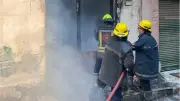 إخماد حريق محل تجاري في حلوان دون إصابات