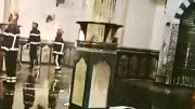 السيطرة على حريق مسجد الحنان المنان بالإسكندرية بسبب ماس كهربائي