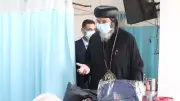 الأنبا مينا يزور مركز علاج أورام الأطفال ببرج العرب الجامعي