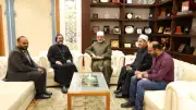 مفتي الجمهورية يستقبل كاهن الكنيسة السريانية لتهنئة عيد الأضحى