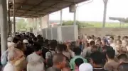 تشييع جثمان شاب ضحية حادث تصادم عمالة في المنوفية