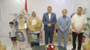 محافظ قنا يكرم سيدتين حصلتا على مراكز أولى جمهوريا كأفضل تجارب للمتحررات من الأمية