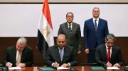 مدبولي يشهد توقيع مذكرة تفاهم للغاز بين البترول وإكسون موبيل وقطر للطاقة