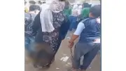 سيدة تقيد نجلها بالسلاسل أثناء اصطحابه للمدرسة بالقليوبية
