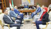 محافظ المنوفية يلتقي وفد جامعة الريادة لبحث التعاون المشترك