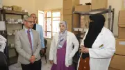 محافظ بني سويف يتفقد لجنة الانضباط والمراجعة بقرية الميمون