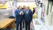 وزير العمل ومحافظ الدقهلية يفتتحان وحدة تدريب مهني متنقلة بقرية طيبة