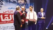 نديم هشام يتألق في احتفالية يوسف شاهين بمشهد من هاملت