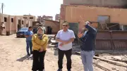 محافظ القليوبية يتفقد أعمال هدم مدخنة شركة قها للأغذية للتأكد من سلامتها