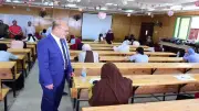 رئيس جامعة سوهاج يتفقد امتحانات كليات الهندسة والتمريض والزراعة