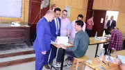 رئيس جامعة سوهاج يتفقد لجان امتحانات كليات التمريض والهندسة والزراعة