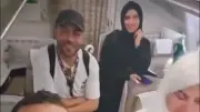 تامر عاشور يؤدي مناسك الحج برفقة زوجته نانسي نور فيديو من الطائرة