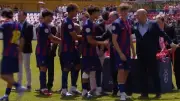حمزة عبد الكريم يخسر نهائي كأس الأبطال مع شباب برشلونة أمام ريال مدريد