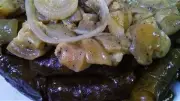 طريقة عمل طاجن ورق العنب بالكوارع لعيد الأضحى
