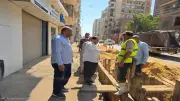 مياه المنوفية تتابع ميدانيا إصلاح هبوط أرضي بشبين الكوم