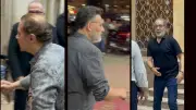 نجوم الفن في عزاء والد الشاعر هاني عبد الكريم بمسجد الحامدية الشاذلية