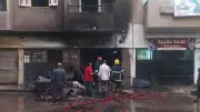 السيطرة على حريق هائل في معرض موبيليات بطنطا دون إصابات