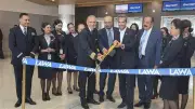 احتفالية كبرى بمطار لوس أنجلوس لاستقبال أولى رحلات مصر للطيران الجديدة