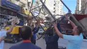 تمركزات ثابتة في شارع الجلاء بالإسكندرية لمنع عودة الباعة الجائلين