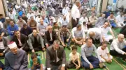 محافظ أسوان يؤدي صلاة عيد الأضحى بمسجد منصور حمادة بحضور جماهيري
