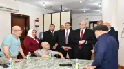 محافظ الفيوم يشارك المسنين احتفالهم بعيد الأضحى ويوجه بتوفير الرعاية