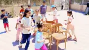 الألعاب الشعبية تزين احتفالات العيد بمراكز شباب كفر الشيخ
