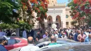 تشييع جثمان والدة الفنان أحمد حلمي في بنها بحضور حاشد