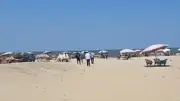 غياب المصطافين عن شواطئ بورسعيد في ثالث أيام العيد بسبب الامتحانات