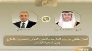 وزير الخارجية يبحث مع نظيره الإماراتي العلاقات الثنائية والتطورات الإقليمية