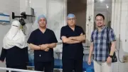 إنقاذ طفل من جرح قطعي باللسان في مستشفى مطاي بالمنيا