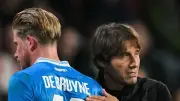 دي بروين: سعيد برحيل كونتي ونابولي لم يفي بوعوده
