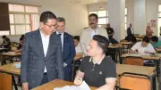 رئيس جامعة بنها يتفقد امتحانات الفصل الدراسي الثاني بكليات العلاج الطبيعي والعلوم والهندسة