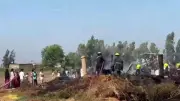 سيطرة الحماية المدنية على حريق حظيرة مواشي بالدقهلية