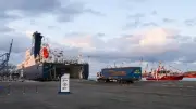 سفينة RoRo تغادر ميناء دمياط بعد تداول 5960 طن بضائع متنوعة
