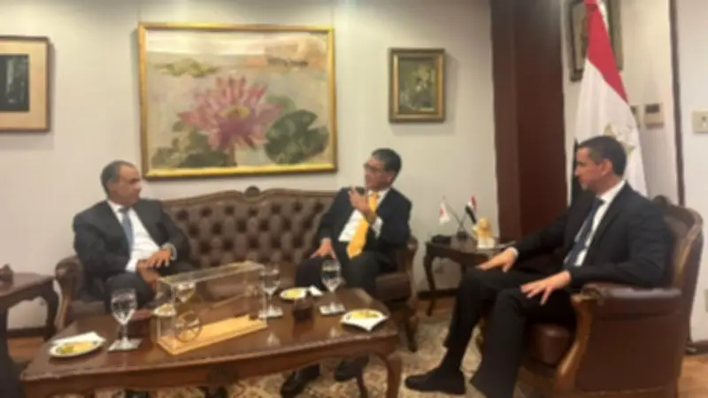وزير الخارجية يلتقي رئيس لجنة العلاقات الخارجية بالحزب الليبرالي الديمقراطي الياباني
