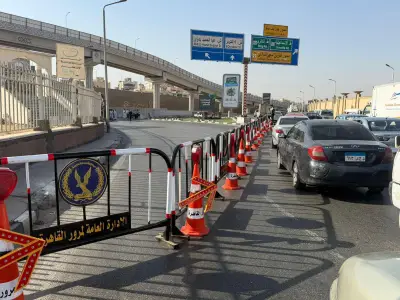 تحويلات مرورية لاستكمال أعمال مشروع المونوريل بشارع 26 يوليو بالجيزة